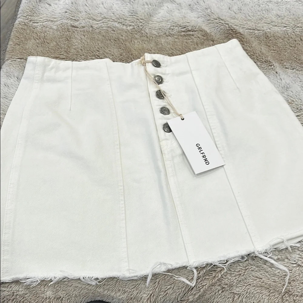 GRLFRND Twiggy Super High Rise Mini Skirt - Picture 2 of 7